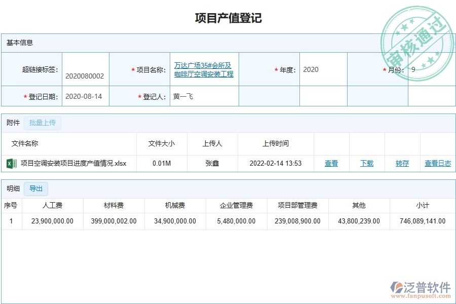 三、設備安裝工程項目管理系統(tǒng)在項目產(chǎn)值列表中的核心功能