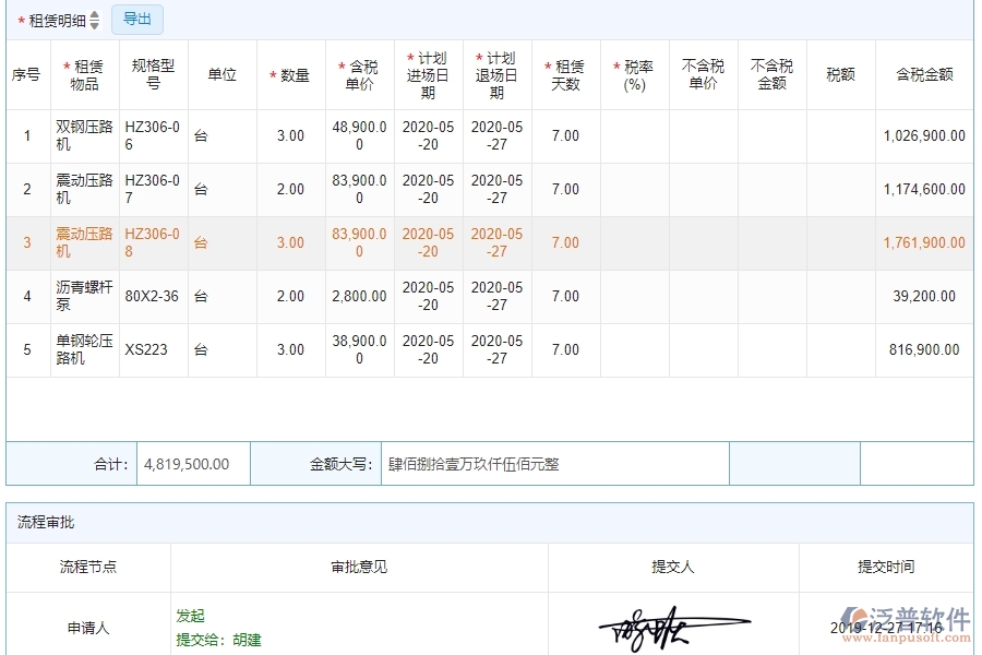 四、 泛普軟件-園林工程企業(yè)租賃合同報表管理系統(tǒng)的優(yōu)點