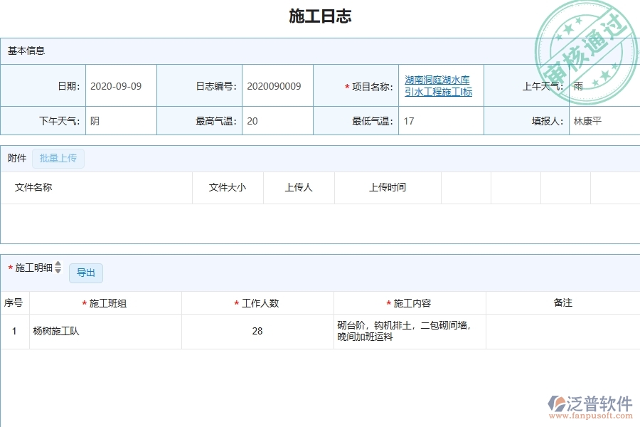 三、泛普軟件-弱電工程管理系統(tǒng)在施工過程報表中的應用場景