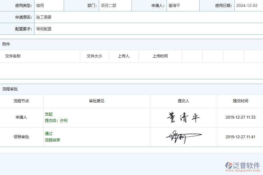 泛普軟件-公路工程管理系統(tǒng)中設(shè)備領(lǐng)用列表填寫(xiě)的注意事項(xiàng)