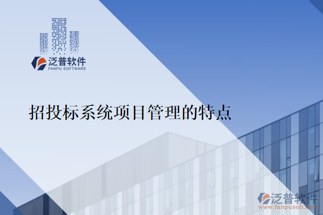 招投標(biāo)系統(tǒng)項目管理的特點(diǎn)