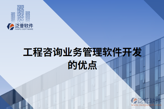 工程咨詢業(yè)務(wù)管理軟件開發(fā)的優(yōu)點(diǎn)