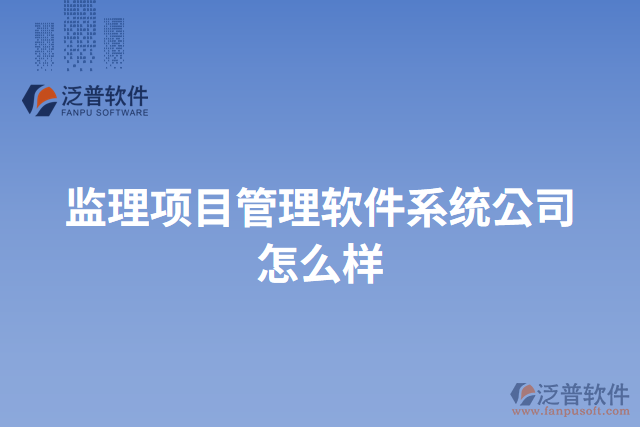 監(jiān)理項目管理軟件系統(tǒng)公司怎么樣