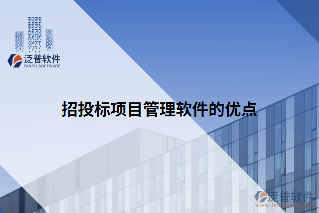招投標(biāo)項目管理軟件的優(yōu)點