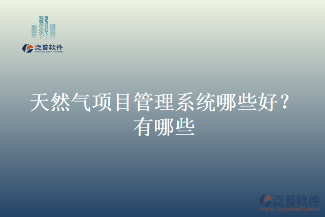 天然氣項(xiàng)目管理系統(tǒng)哪些好？有哪些