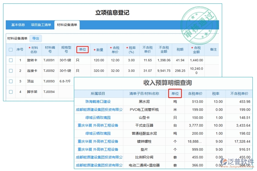 工程預(yù)算神器免費揭秘：收入預(yù)算明細(xì)查詢中單位字段編制依據(jù)大公開
