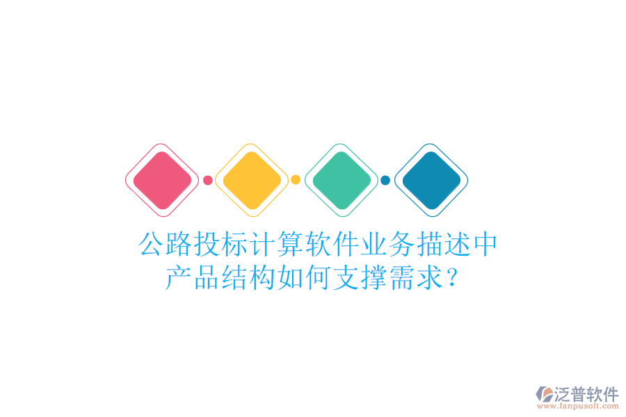 公路投標(biāo)計算軟件業(yè)務(wù)描述中，產(chǎn)品結(jié)構(gòu)如何支撐需求？